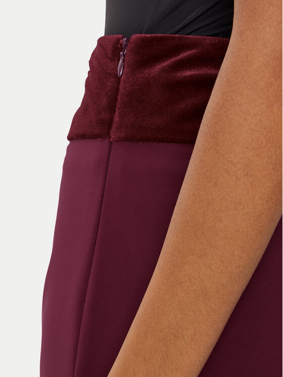 Rinascimento Rinascimento Hlače CFC0121874003 Tamnocrvena Regular Fit