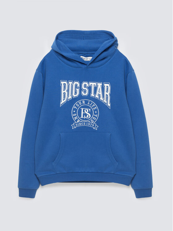 BIG STAR BIG STAR Bluza LAMEN Niebieski Basic Fit