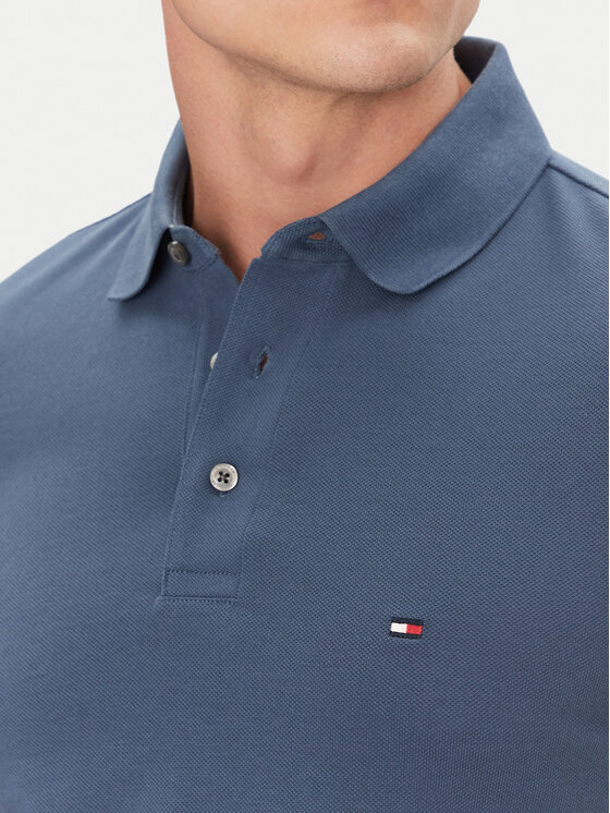 Tommy Hilfiger Tommy Hilfiger Polo 1985 MW0MW17771 Niebieski Slim Fit