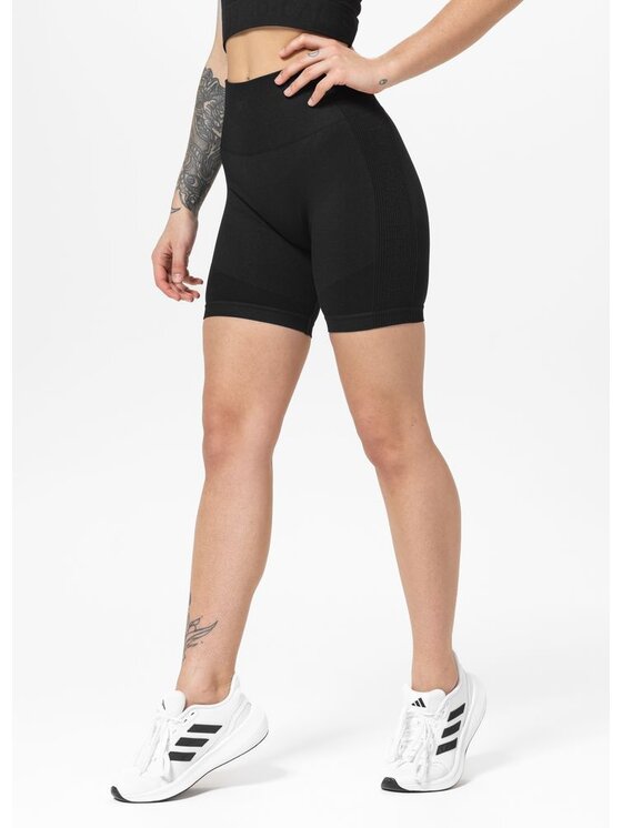 PITBULL PITBULL Szorty sportowe Spodenki kompresyjne damskie COLUMBIA XL Czarny Regular Fit