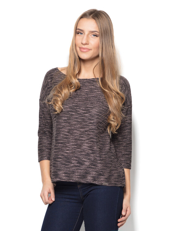 Lenitif Lenitif Bluzka K304 Beżowy Regular Fit
