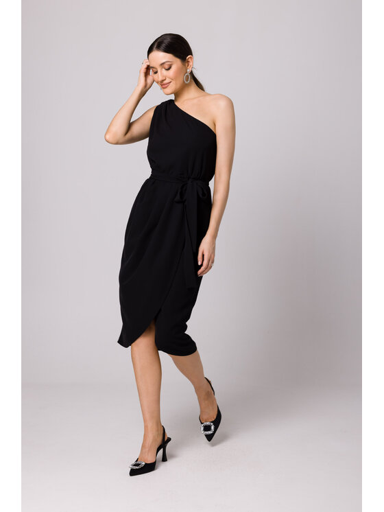Makover Makover Vestito da giorno K160 Nero Regular Fit
