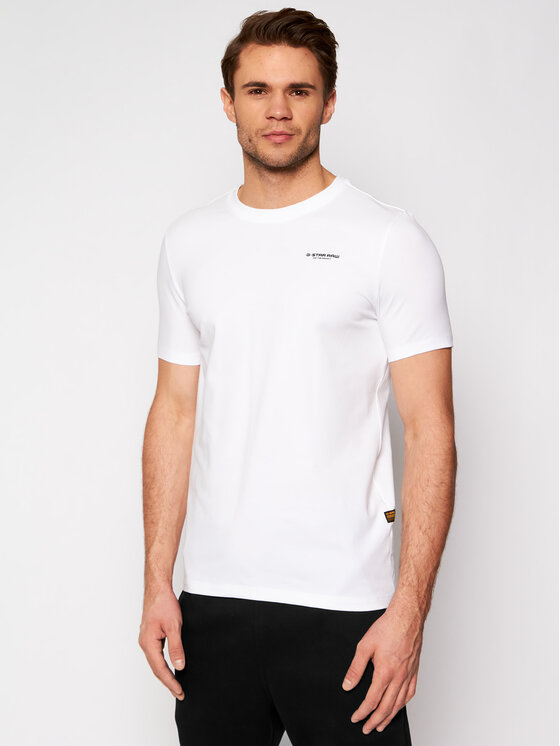 G-Star Raw G-Star Raw Majica Base D19070-C723-110 Bela Slim Fit