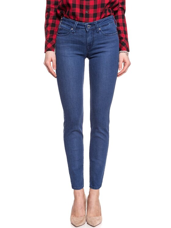 Lee Lee Jeansy SCARLETT Niebieski Skinny Fit
