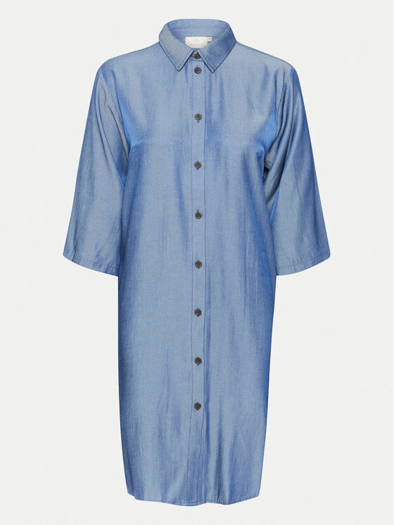 Kaffe Kaffe Sukienka koszulowa Leonora 10508304 Niebieski Loose Fit