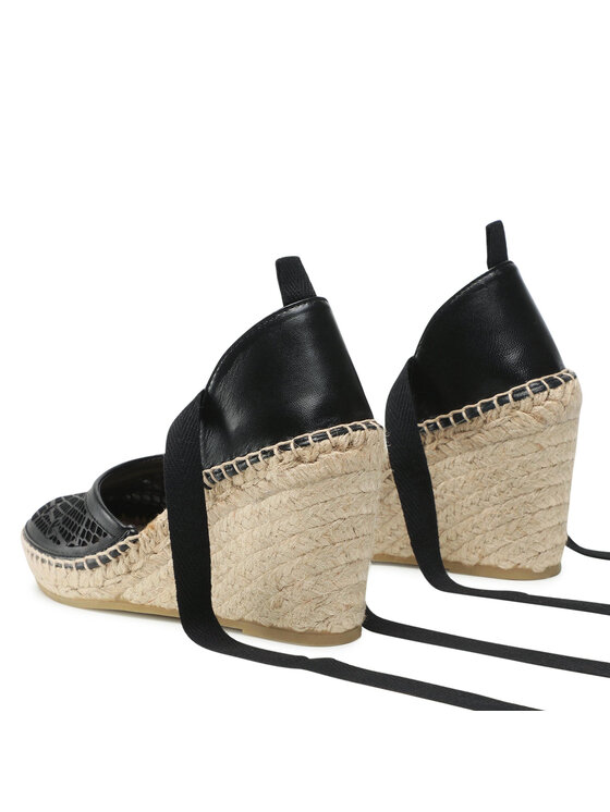 PINKO PINKO Espadrilky Patty Sandalo PE 22 BLKS1 1H211A Y86A Černá