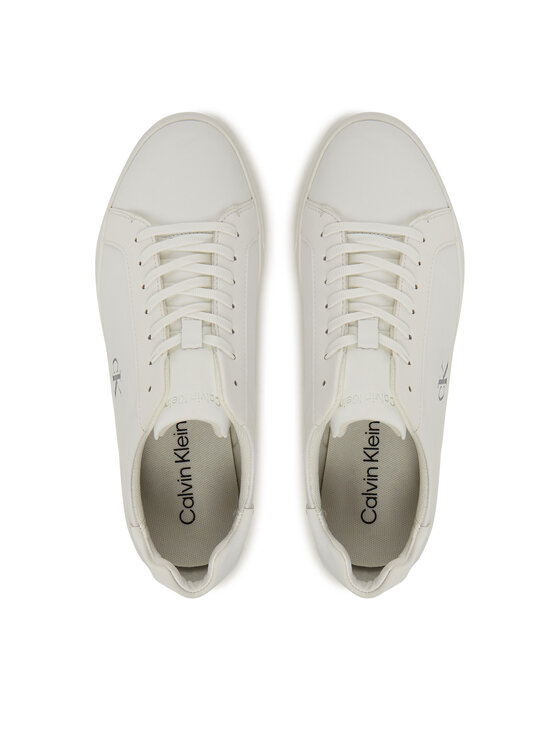 Calvin Klein Calvin Klein Laisvalaikio batai Low Pro Cups Lth Mg HW0HW02823 Balta