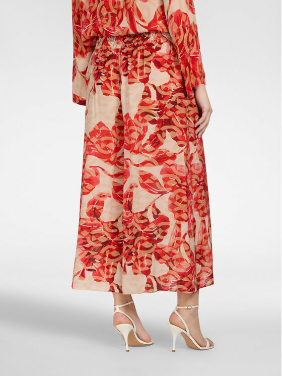 Elena Mirò Elena Mirò Pantaloni di tessuto P084Z000178N041 Rosso Over Fit