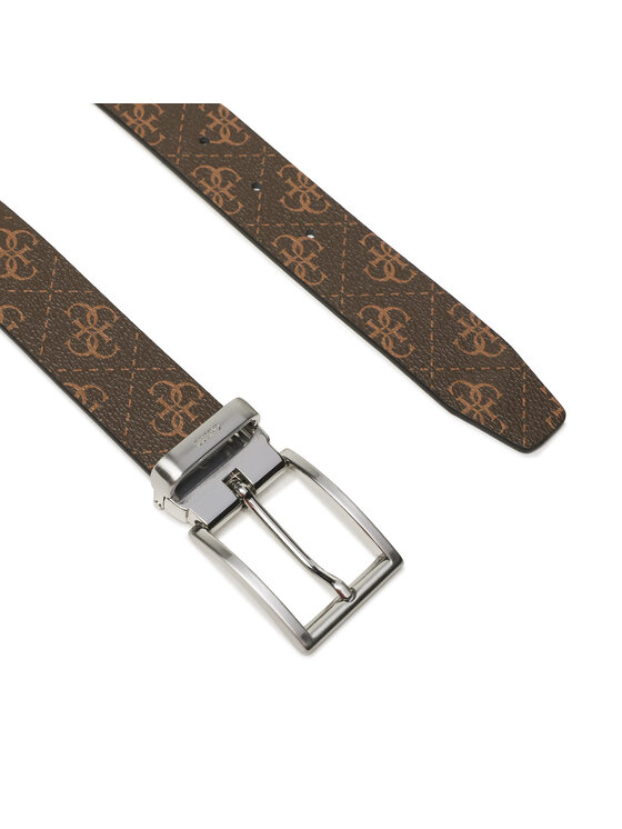 Guess Guess Muški remen Vezzola Belts BM7541 LEA35 Smeđa
