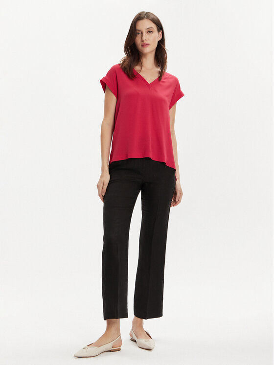 Marella Marella Riidest püksid Muschio 2413131272 Must Regular Fit