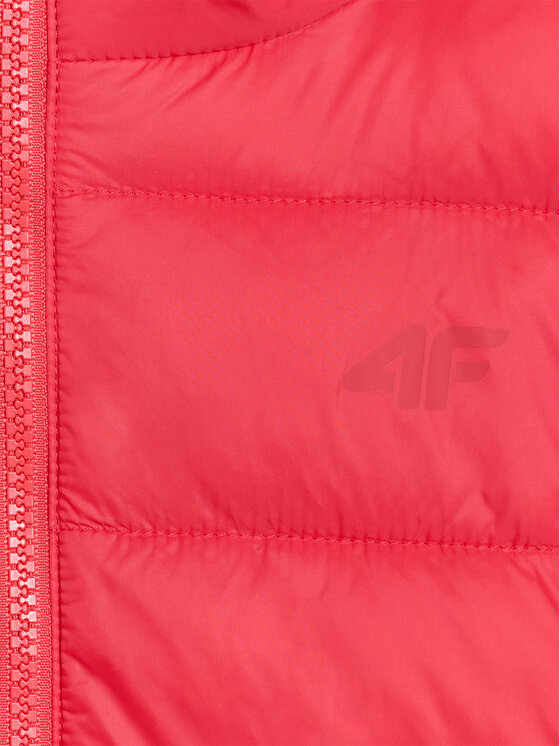 4F 4F Kurtka puchowa OUTERWEAR Czerwony Regular Fit