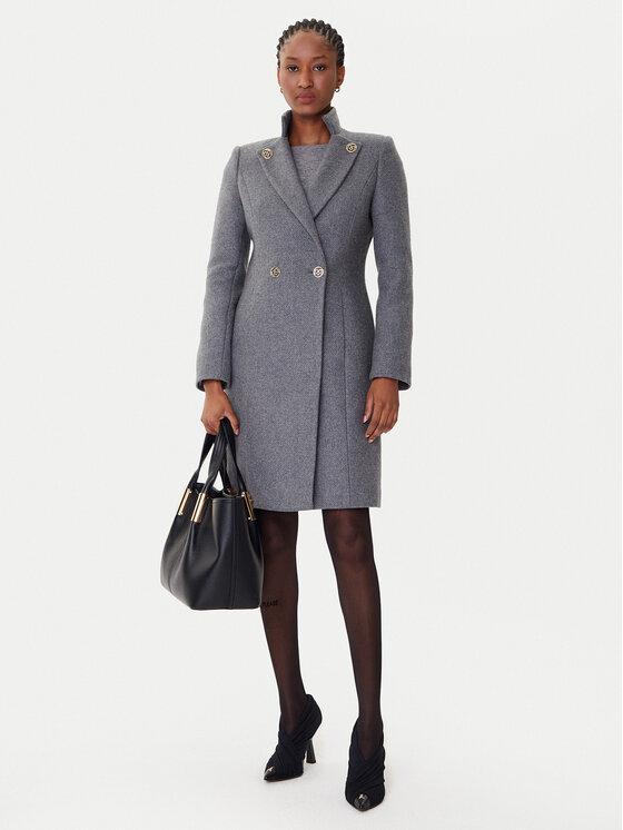 Rinascimento Rinascimento Cappotto di lana CFC0126218003 Grigio Regular Fit