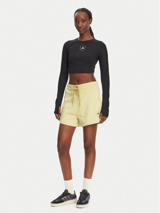 adidas by Stella McCartney adidas by Stella McCartney Športne kratke hlače Stella McCartney True Casuals JI5059 Rumena Loose Fit