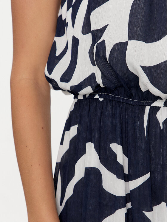 Morgan Morgan Sommerkleid 242-RPLUM.F Dunkelblau Regular Fit