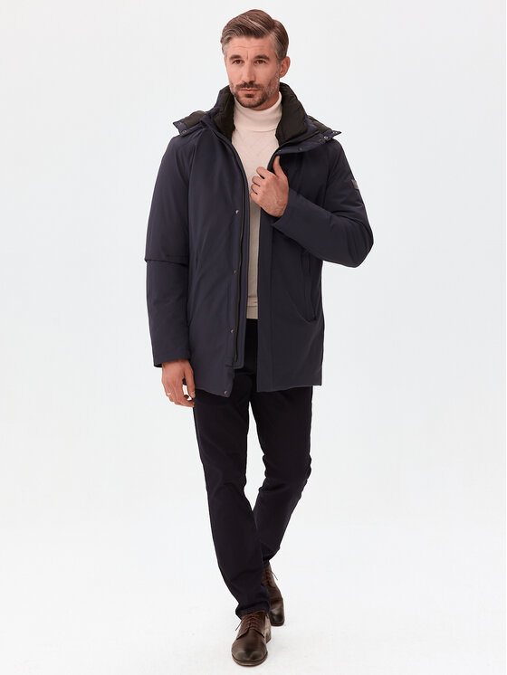 Evenemen Evenemen Kurtka zimowa SVEN NAVY Granatowy Slim Fit