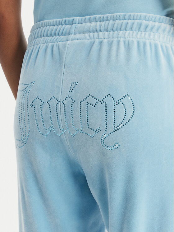 Juicy Couture Juicy Couture Долнище анцуг Tina JCWBJ126327 Светлосиньо Straight Leg