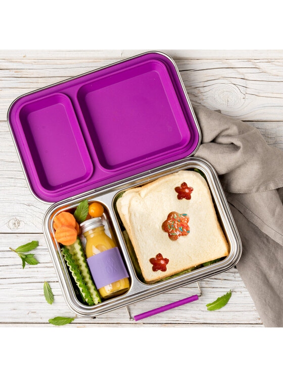 Lekkabox Lekkabox Lunchbox DUO Fioletowy