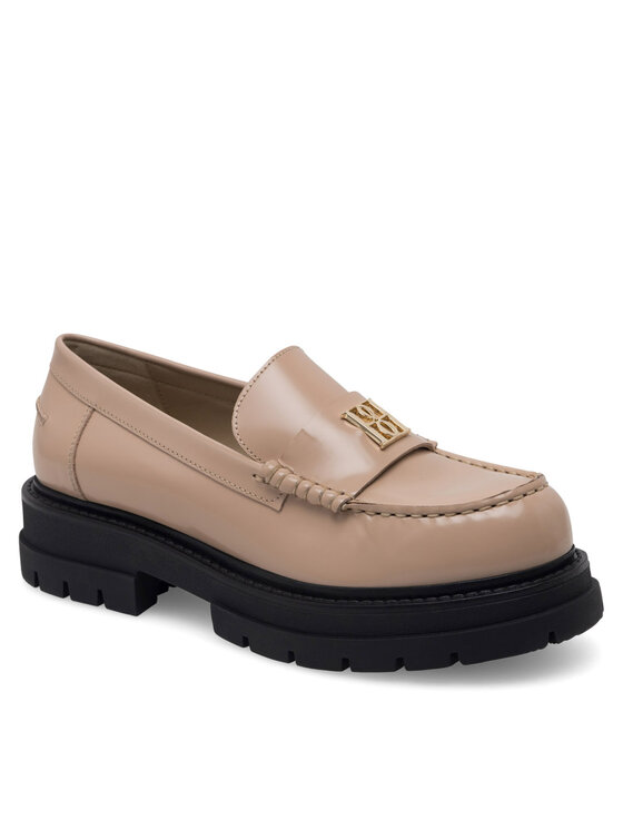 Badura Badura Loafersy PAOLA-112890 Beżowy