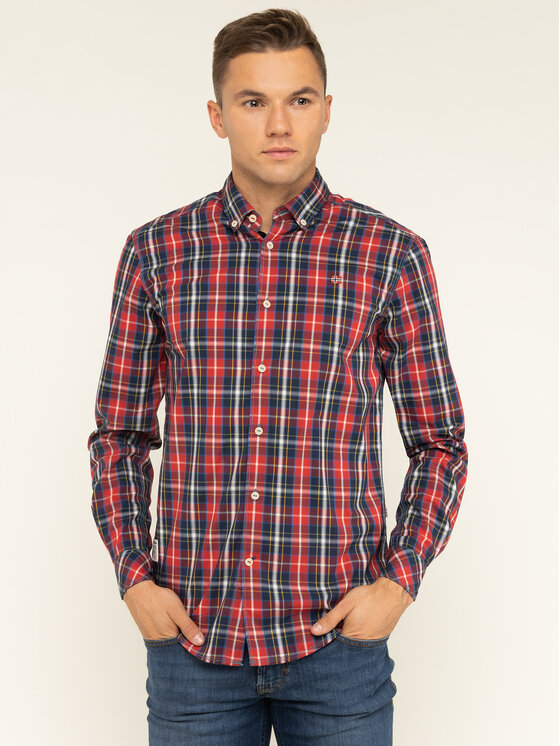 Napapijri Napapijri Риза Goayo N0YITV1 Червен Regular Fit