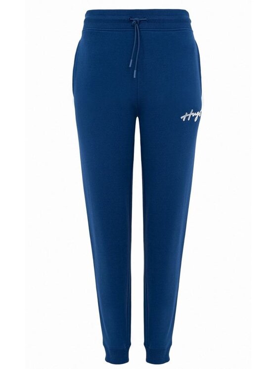 HUGO Hugo Kalhoty z materiálu Easy Jogger_3 Modrá Regular Fit