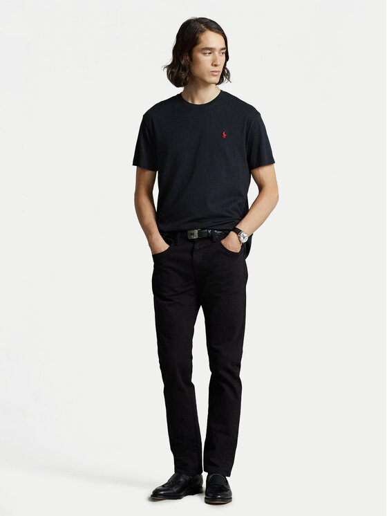 Polo Ralph Lauren Polo Ralph Lauren Marškinėliai Bsr 710680785 Juoda Custom Slim Fit