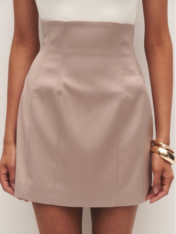 Le Collet Le Collet Spódnica ołówkowa CHARLOTTE Różowy jasny Slim Fit
