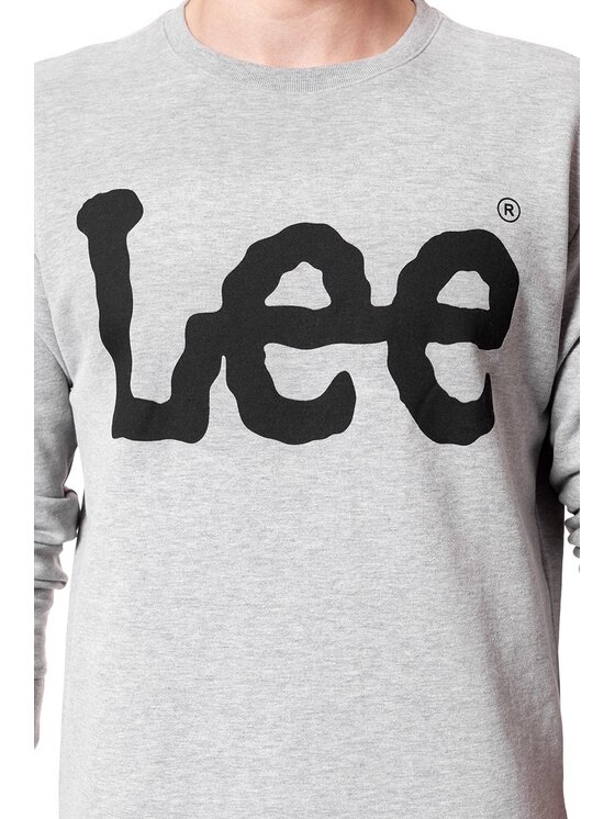 Lee Lee Felpa LOGO SWS Grigio Regular Fit