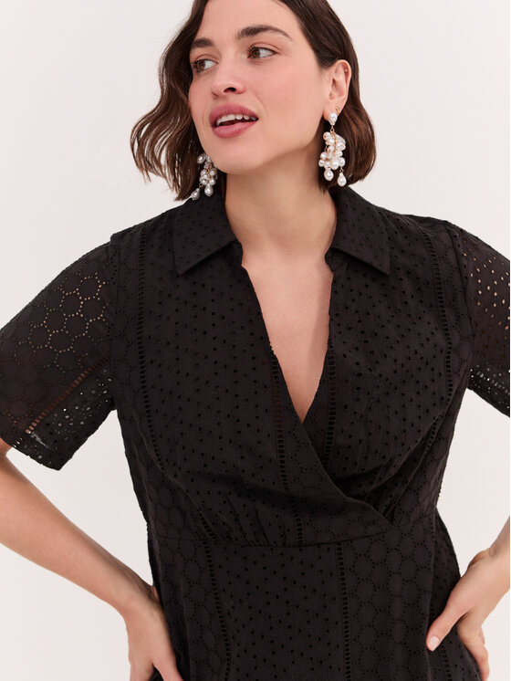 Fiorella Rubino Fiorella Rubino Sukienka codzienna 7036T001800N0Z3 Czarny Regular Fit