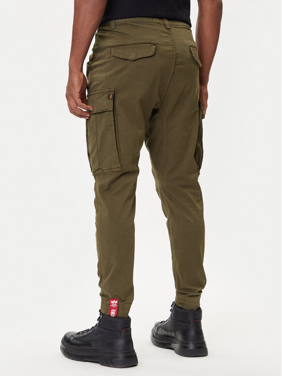Alpha Industries Alpha Industries Jogger kelnės Airman 188201 Žalia Tapered Fit