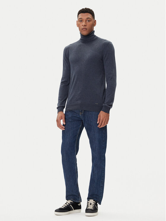 Guess Guess Rollkragenpullover M5BR09 Z0432 Dunkelblau Regular Fit