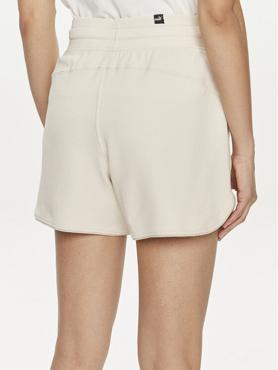 Puma Puma Pantaloni scurți sport HER 678701 Écru Regular Fit