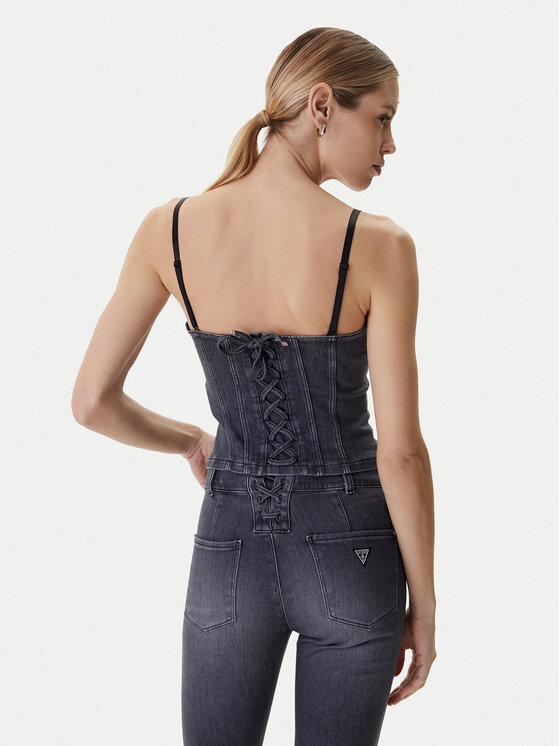 Guess Guess Top W6RH80 D6921 Szary Slim Fit