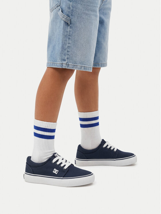 DC Shoes Teniși CEOWB-LEA-ZL-DC001-CH Bleumarin
