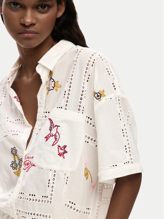 Desigual Desigual Сорочка Martin 26SWCW30 Білий Regular Fit