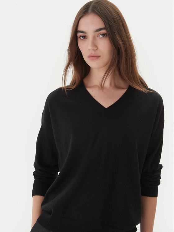 Weekend Max Mara Weekend Max Mara Pulover Fiocchi 2525366042 Negru Regular Fit