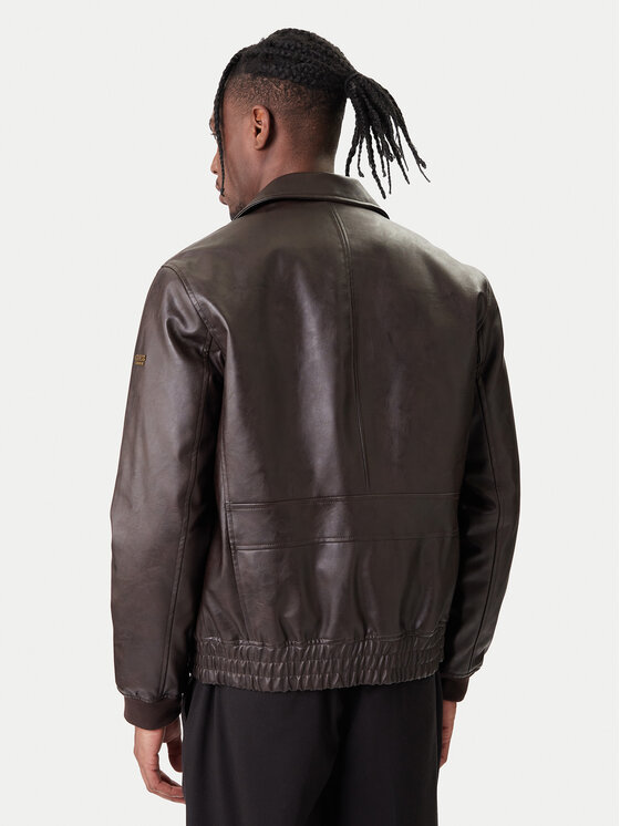 Guess Guess Μπουφάν από απομίμηση δέρματος M6RL0A WJ260 Καφέ Regular Fit