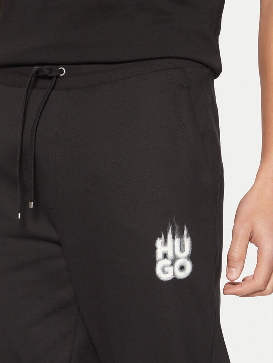 HUGO HUGO Спортивні штани Dilbero 50530435 Чорний Relaxed Fit