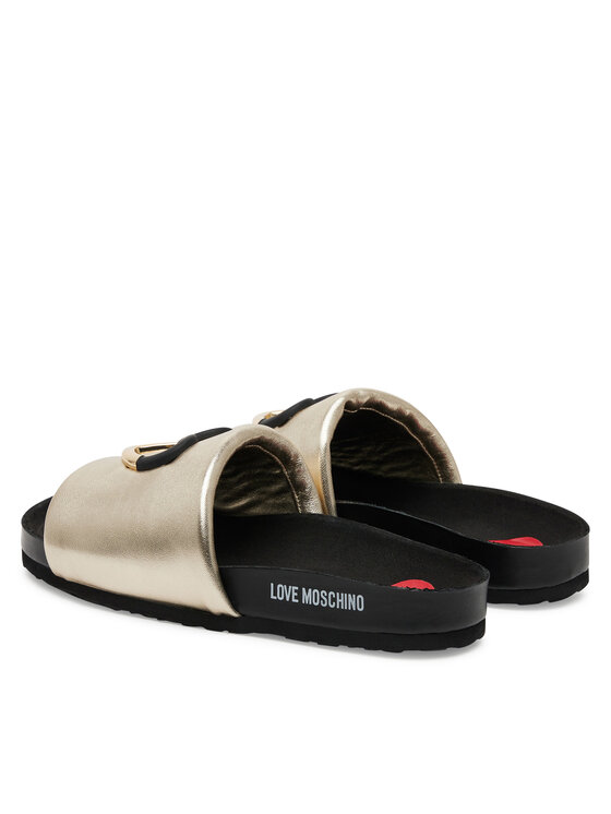 LOVE MOSCHINO LOVE MOSCHINO Şlapi JA28283G1MIF0900 Auriu