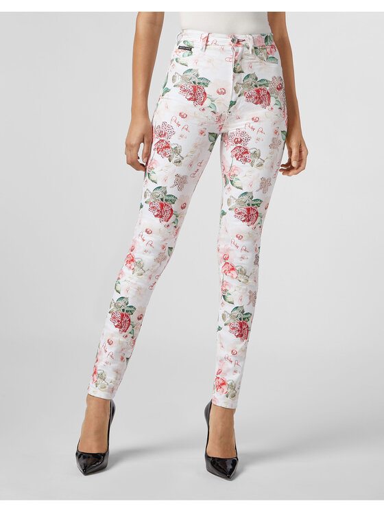 PHILIPP PLEIN PHILIPP PLEIN Jeansy 30902 Biały Slim Fit