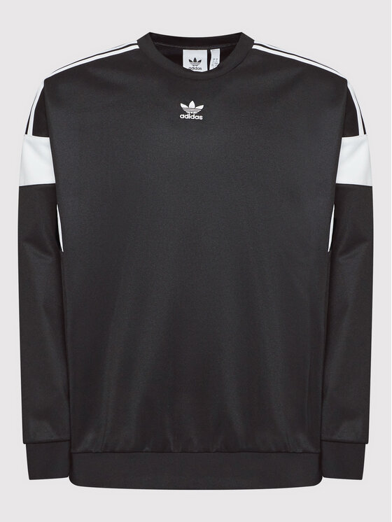 adidas Felpa adicolor Classic Cut Line Crew HN6117 Nero Relaxed Fit Modivo