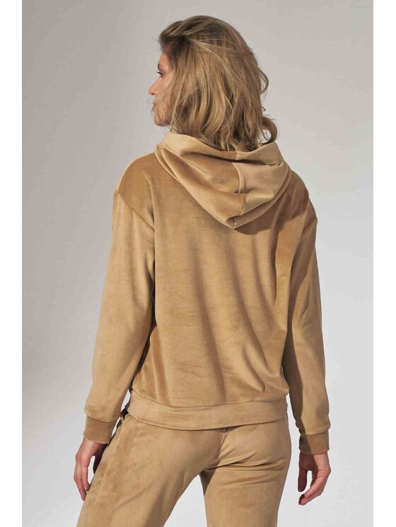 FIGL FIGL Mikina M745 Béžová Regular Fit