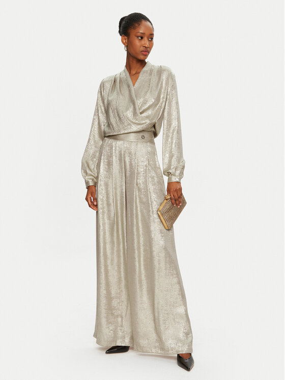 Rinascimento Rinascimento Штани з тканини CFC0121737003 Золотий Regular Fit