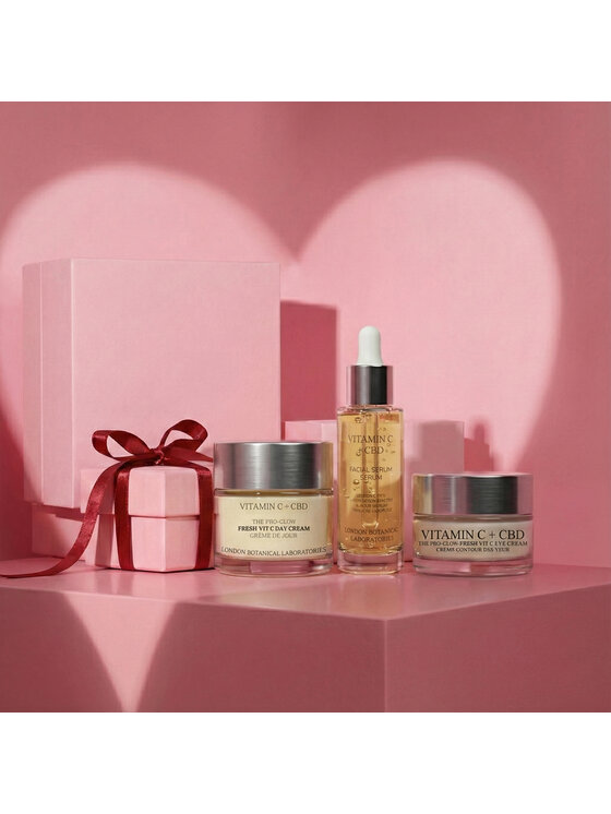 London Botanical Laboratories London Botanical Laboratories ErthSkin London Witamina C CBD Krem pod Oczy Krem Dzienny Serum