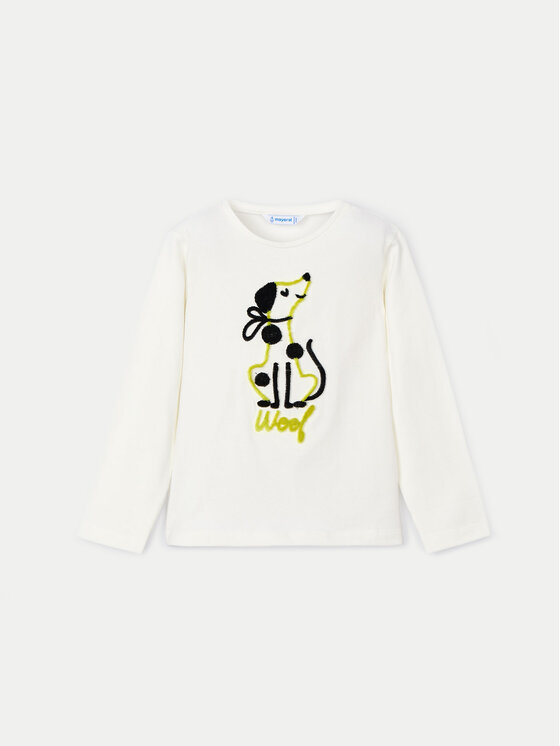 Mayoral Mayoral Bluse 4068 Écru Regular Fit