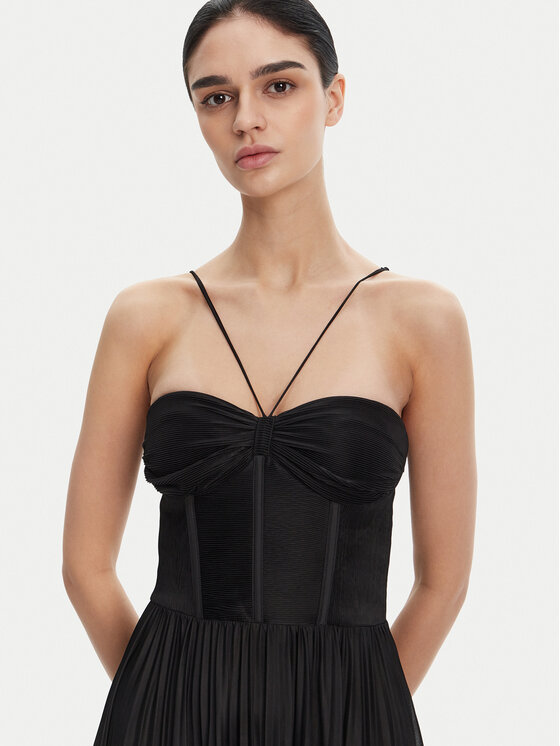 PINKO PINKO Večerné šaty 104994 A2DM Čierna Regular Fit