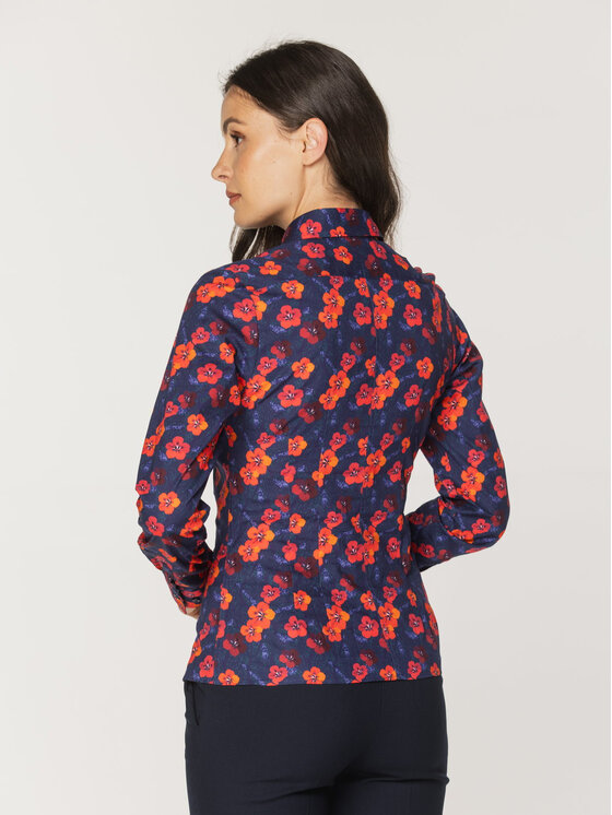 Willsoor Willsoor Koszula 61334 Granatowy Regular Fit