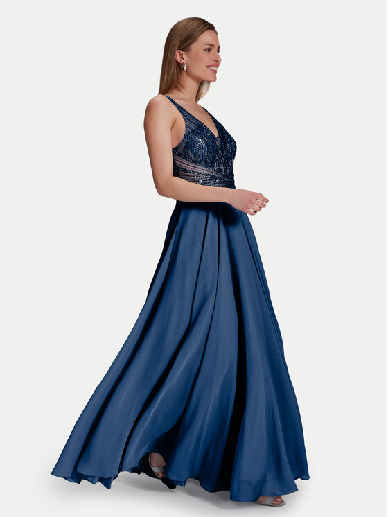 Hey Kyla Hey Kyla Večerna obleka 5AG015HK Modra Regular Fit