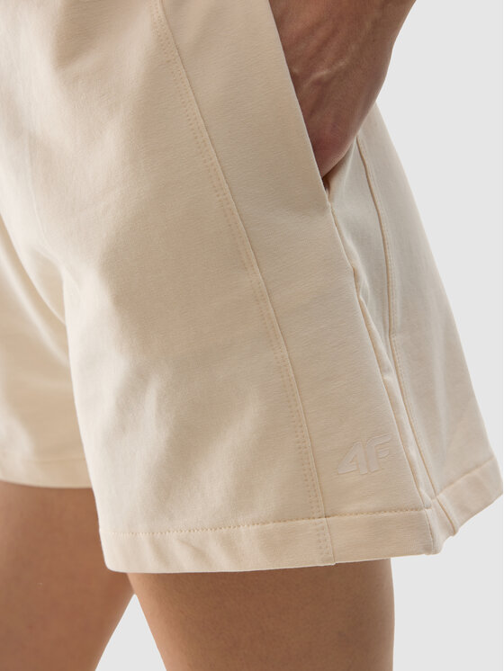 4F 4F Šortky 4FWSS24TSHOF350-12S Biela Regular Fit