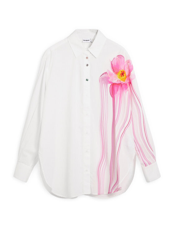 Desigual Desigual Риза Gloss 26SWCW18 Бял Regular Fit