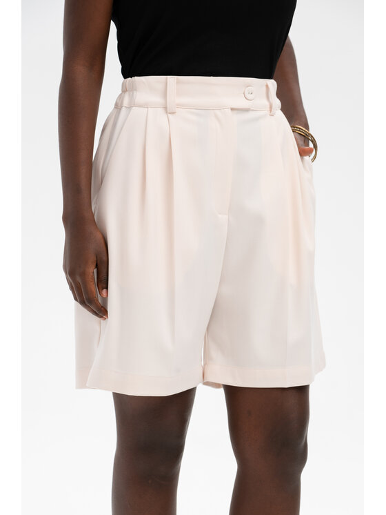 blue shadow blue shadow Bermudy Rafii Beżowy Regular Fit